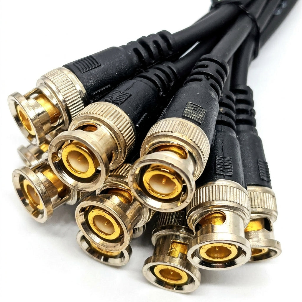 Black BNC Pigtail Cable Connector with Bare Wire Leads for CCTV Cameras & DVR Systems – view 4
