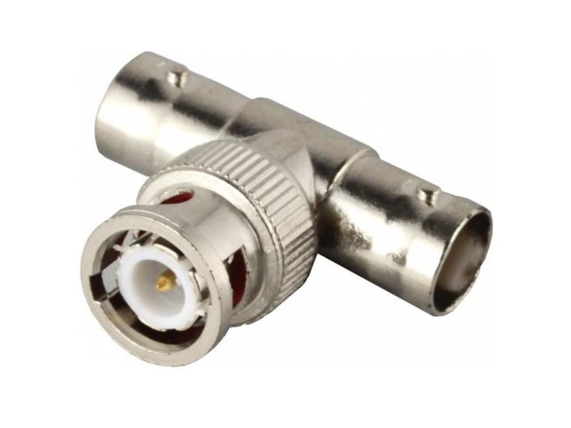 CONNECTOR Bnc Male To 2 X Bnc Female