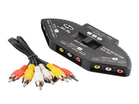 AV Switch 3 Rca Input 1 Rca Output
