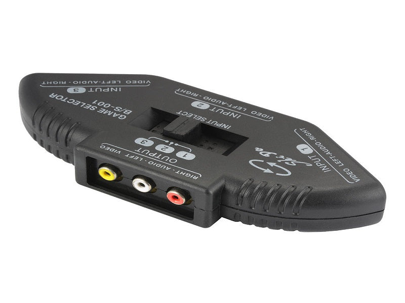 AV Switch 3 Rca Input 1 Rca Output