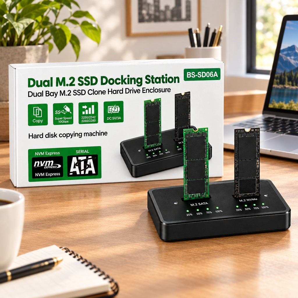 BS-SD06A Dual M.2 SSD Docking Station 2X – view 3