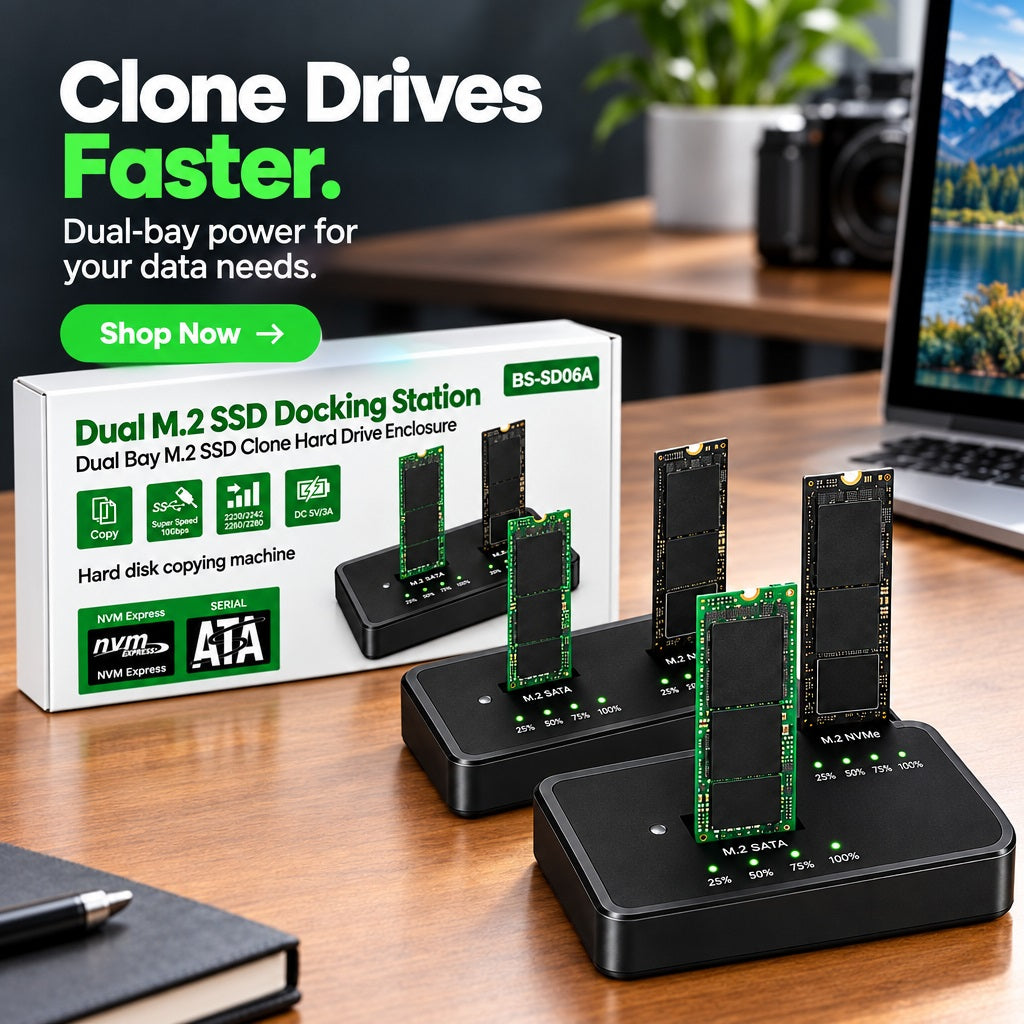 BS-SD06A Dual M.2 SSD Docking Station 2X – view 4
