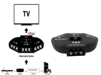 AV Switch 3 Rca Input 1 Rca Output