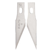 BSD No.11A Precision Cutting Blades 10 Pack - Fine Point Replacement Craft Knife Blades