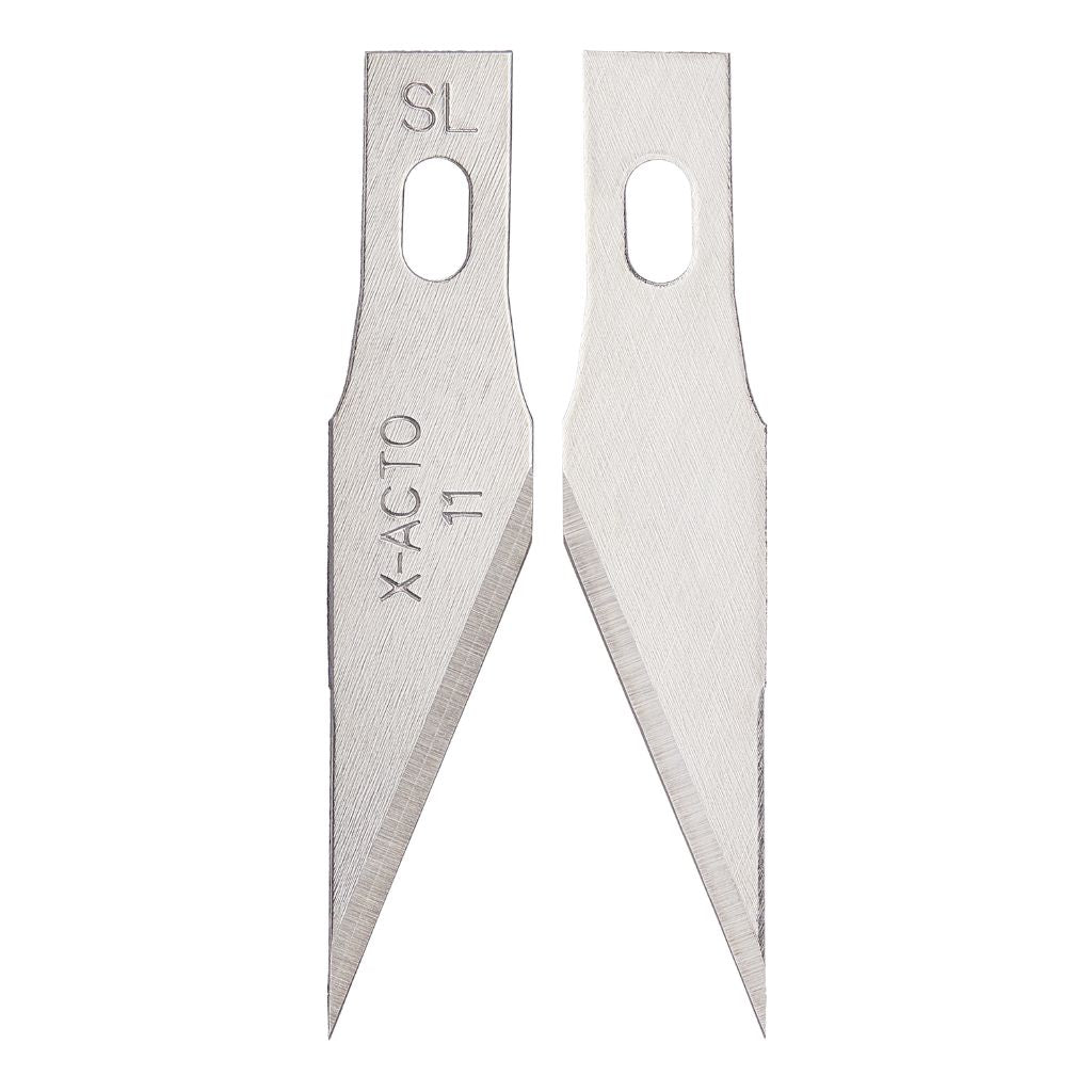 BSD No.11A Precision Cutting Blades 10 Pack - Fine Point Replacement Craft Knife Blades