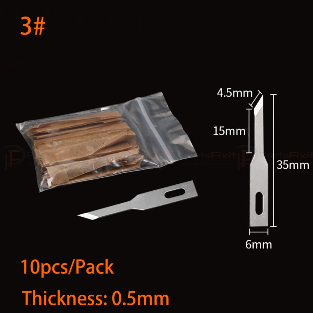BSD No.3 Precision Cutting Blades 10PCS