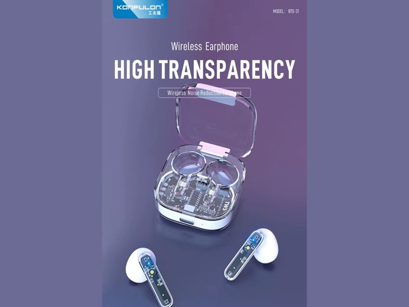 KONFULON High Transarency Stere Earphone