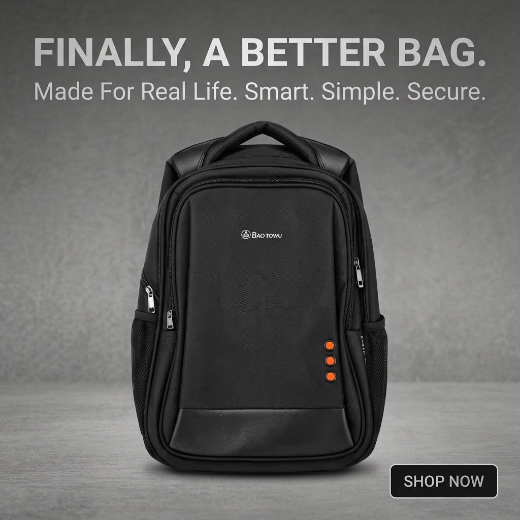BIAO WANG Laptop Backpack With