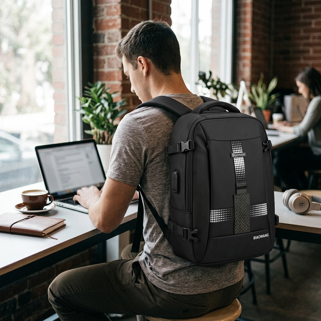 BIAO WANG 5202L Laptop Backpack With