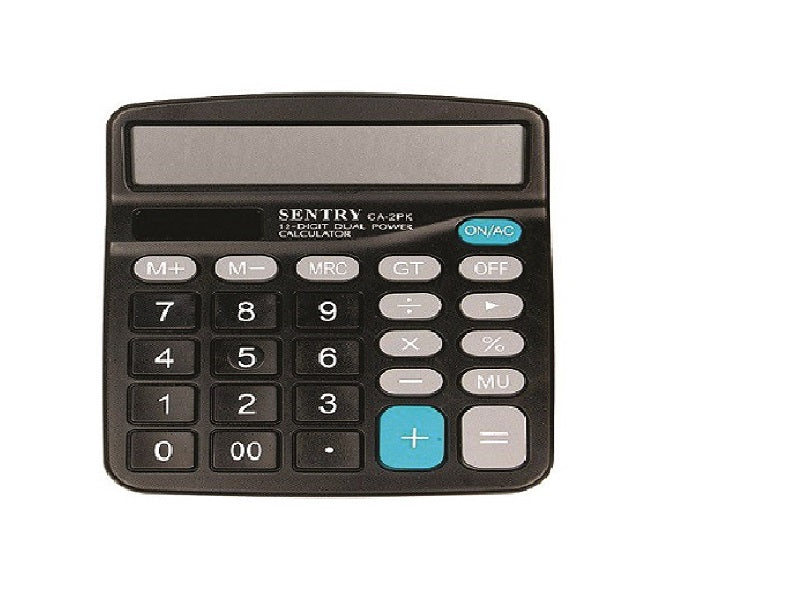 SENTRY Twin Pack Calculator 12Digit/8Dig
