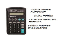 SENTRY Twin Pack Calculator 12Digit/8Dig