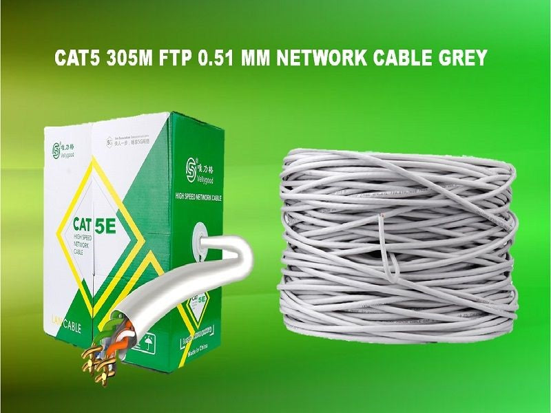 CAT5 305M Ftp 0.51 Mm Network Cable Grey