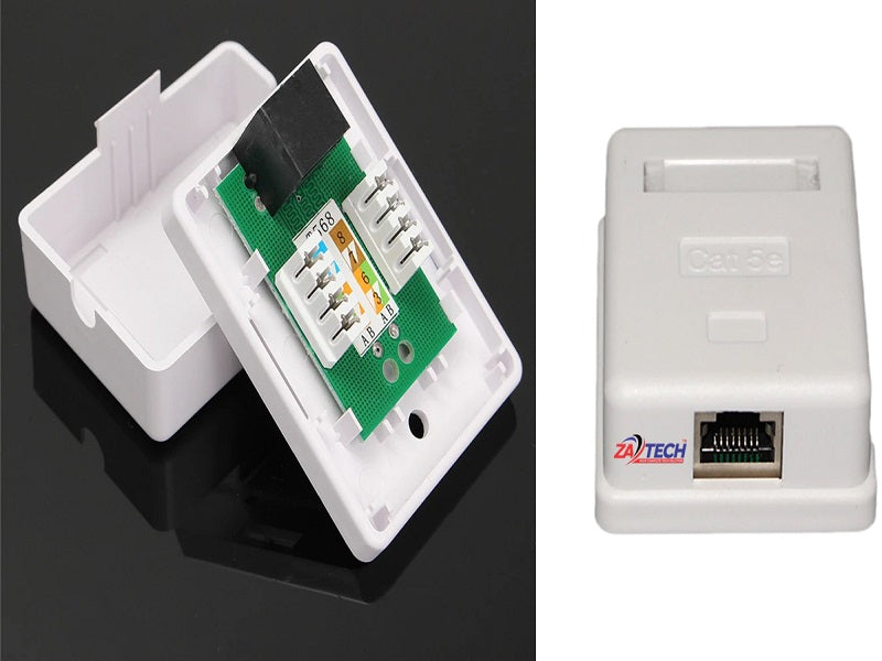 CAT5 Shilded Rj45 Wall Box Single Ftp