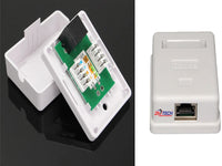 CAT5 Shilded Rj45 Wall Box Single Ftp