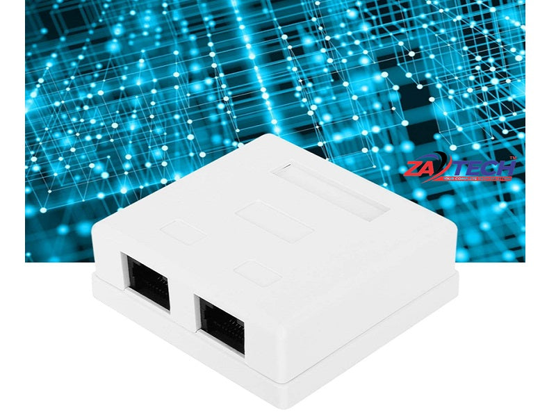 CAT5 Shilded Rj45 Wall Box Dual Ftp