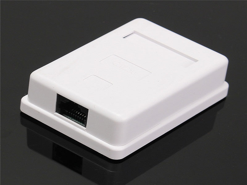 CAT 6 Wall Box -Single Rj45 Utp