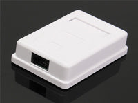 CAT 6 Wall Box -Single Rj45 Utp