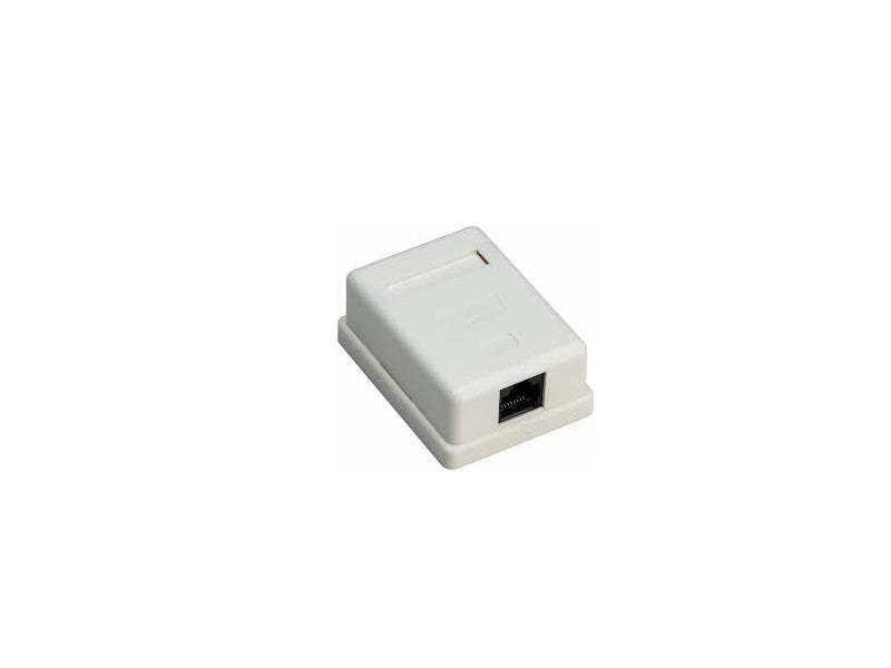 CAT 6 Wall Box -Single Rj45 Utp