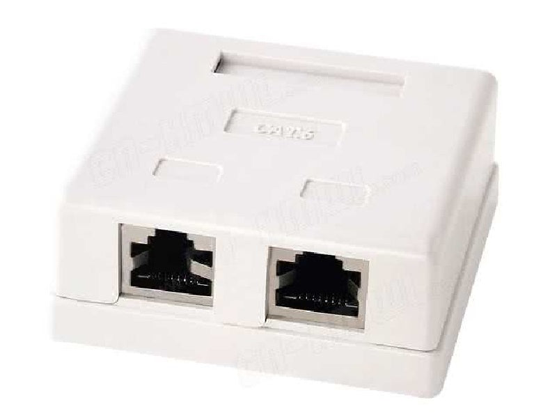 CAT6 Wall Box Dual Rj45