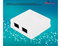CAT6 Wall Box Dual Rj45
