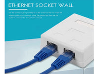 CAT6 Shilded Rj45 Wall Box Dual Ftp