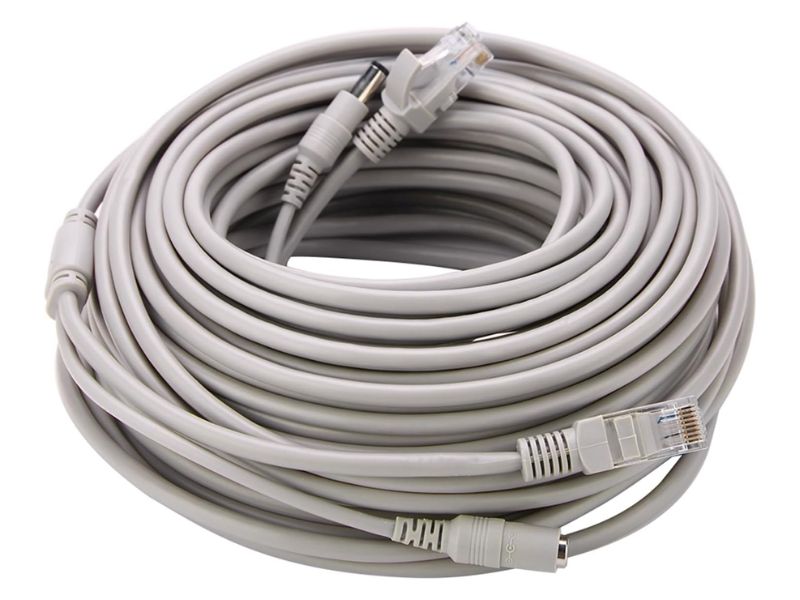 RJ45+DC CCTV Cam Cable 30M