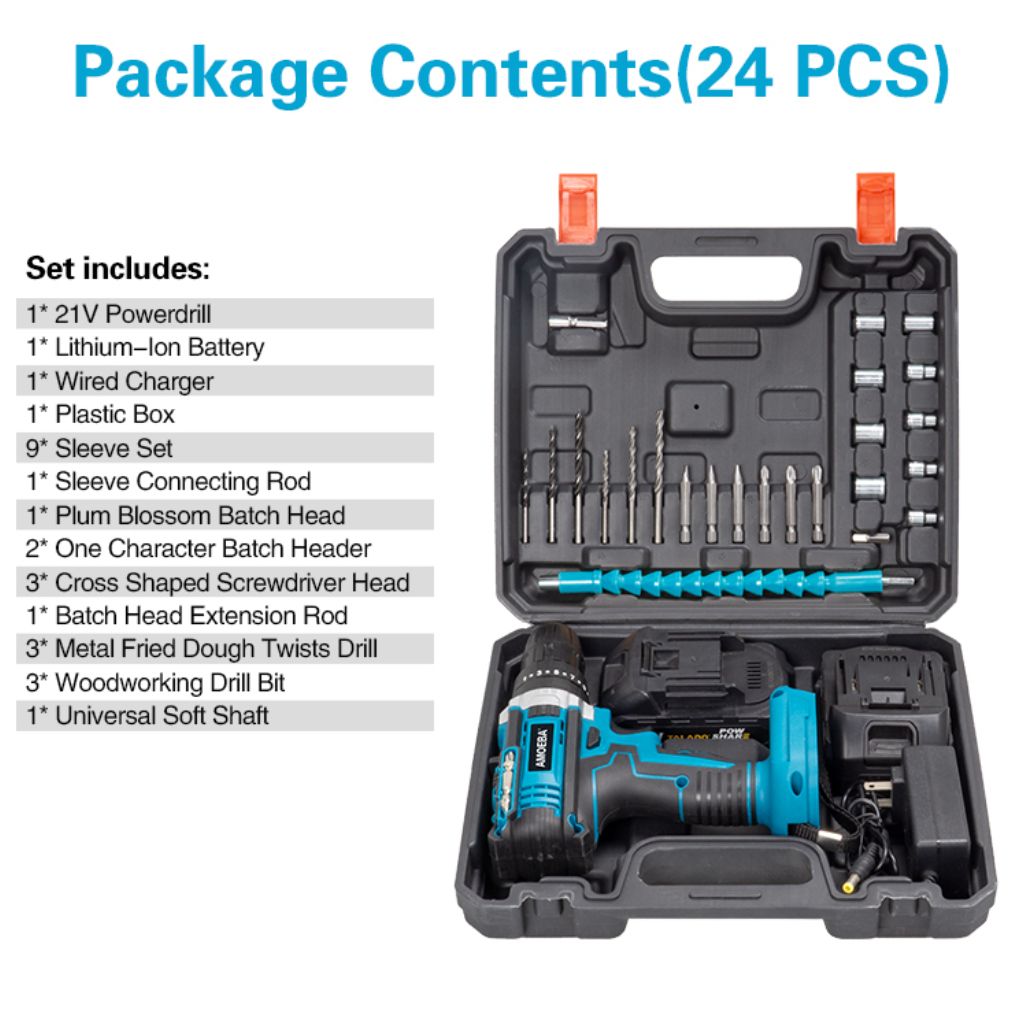21V Lithium-Ion Cordless Hammer Drill