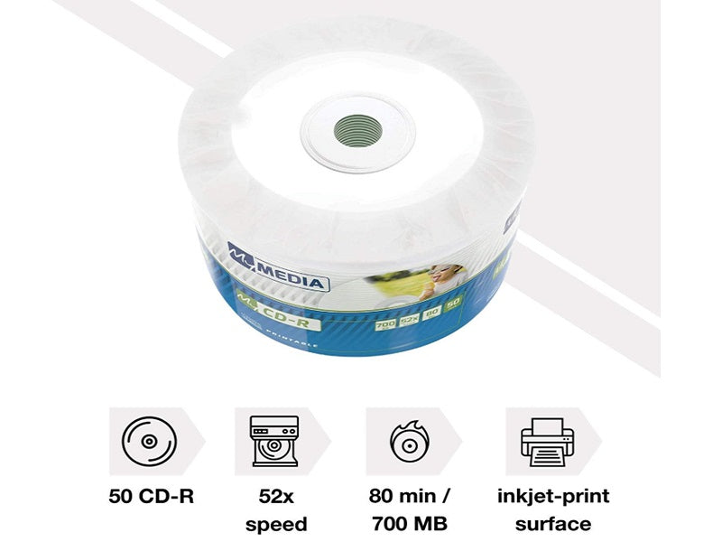 MyMedia Cdr 52X 50 Pack Wrap 700MB -