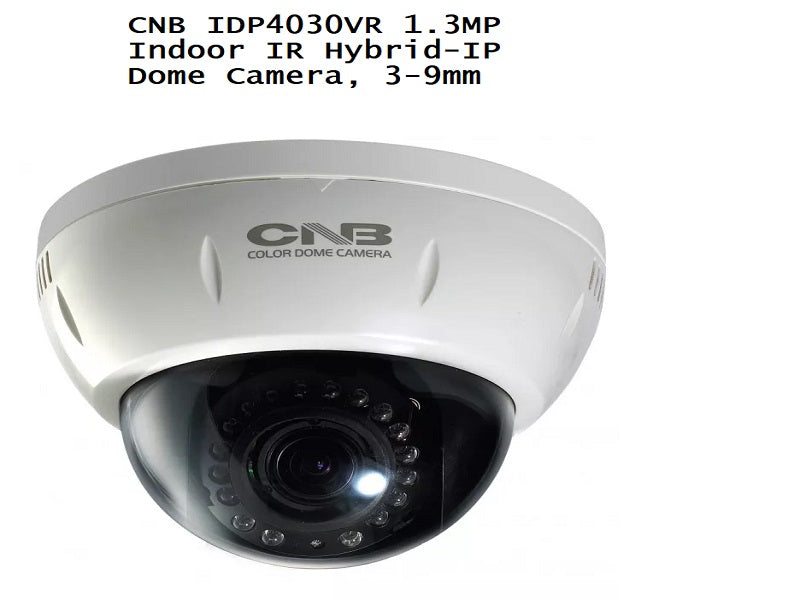 CNB Ip Dome 1/2" 1.3Mp 3-9Mm Day/Nit Ir