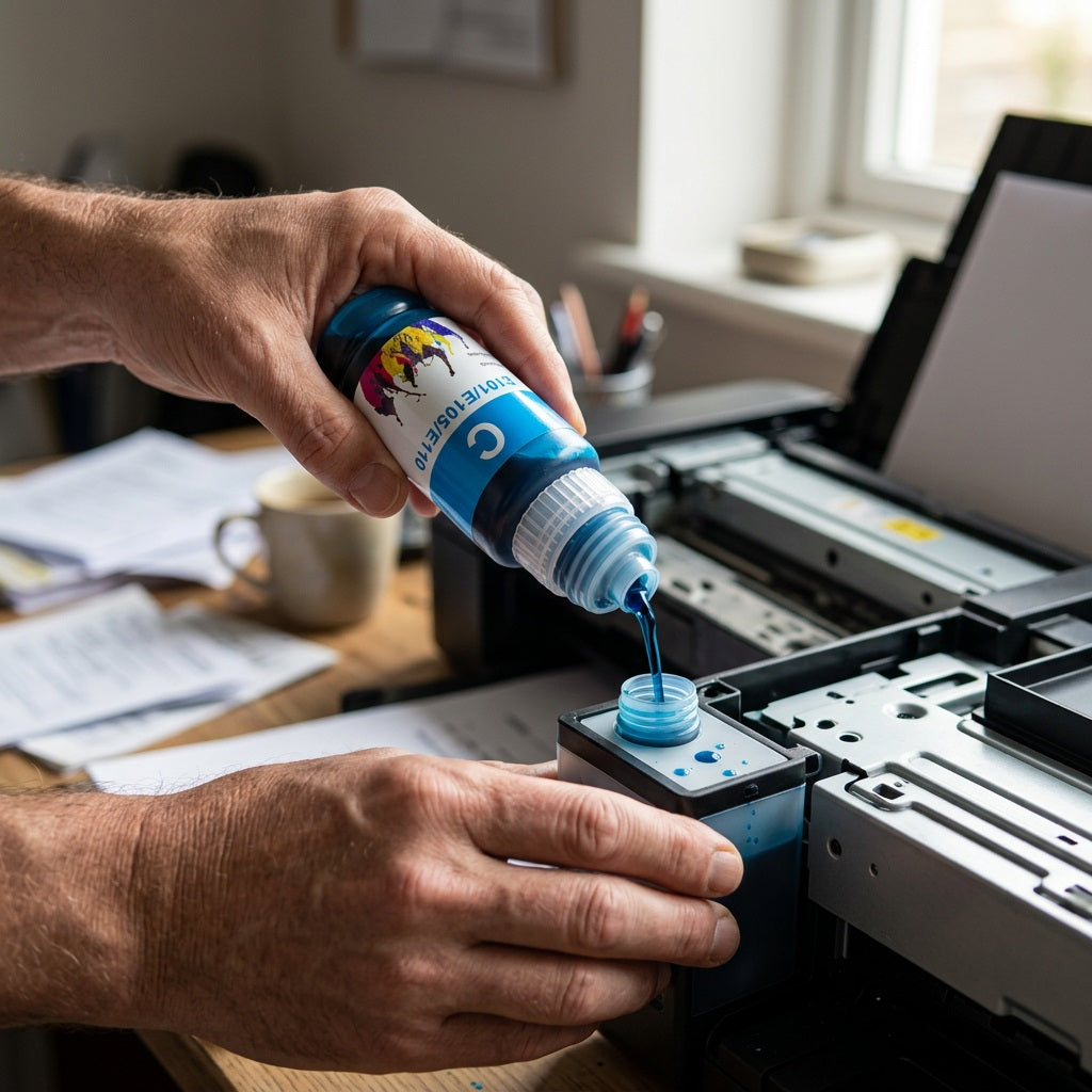 Compatible Epson 101 cyan ink bottle 70ml (view 2)