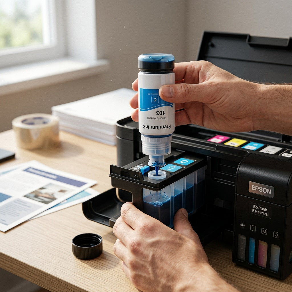 Epson 103 Compatible Ink Bottle Cyan 70ml - EcoTank L3110/L3150/L4150/L6170