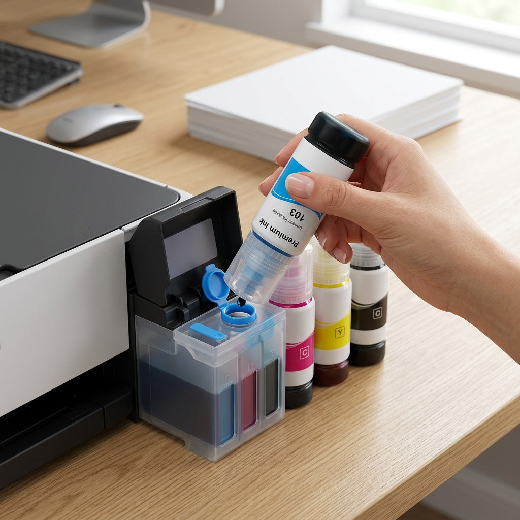 Epson 103 Compatible Ink Bottle Cyan 70ml - EcoTank L3110/L3150/L4150/L6170