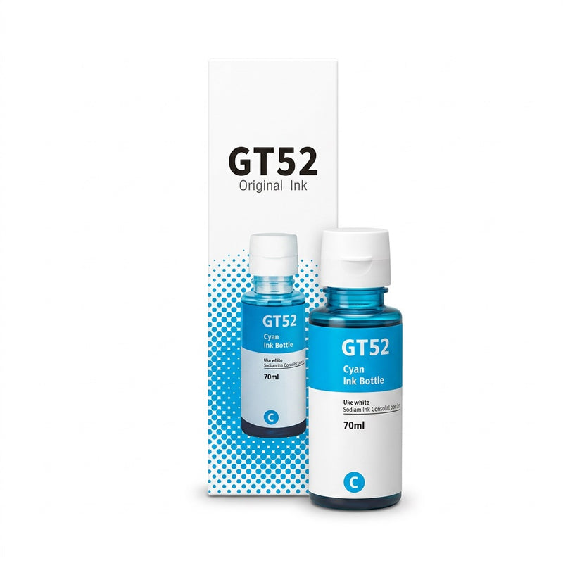 Compatible HP GT52 Cyan Ink Bottle 70ml