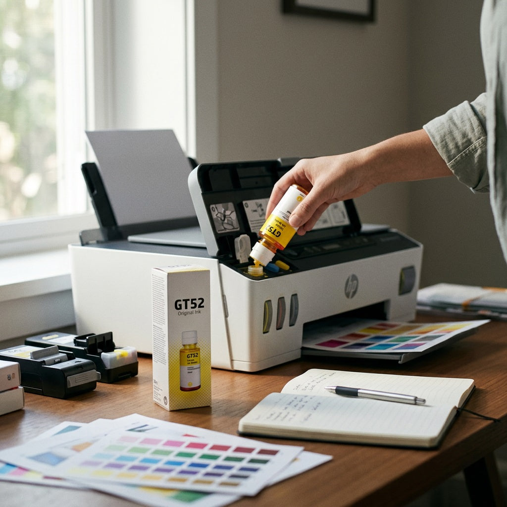 Compatible HP GT52 Yellow Ink Bottle70ml
