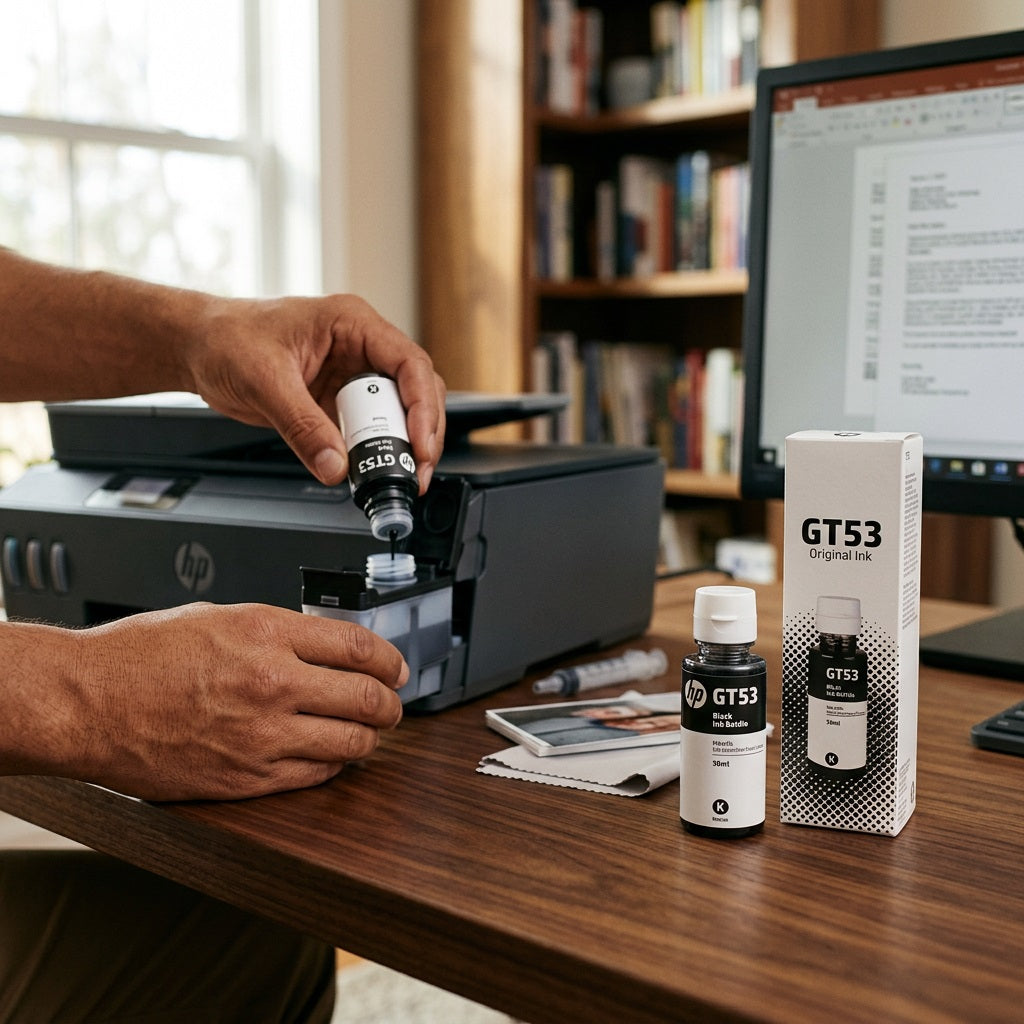 Compatible HP GT53 Black Ink Bottle 90ml – view 3