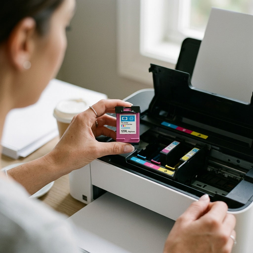 Compatible HP 123 Tri-Colour Ink Cartrid – view 3