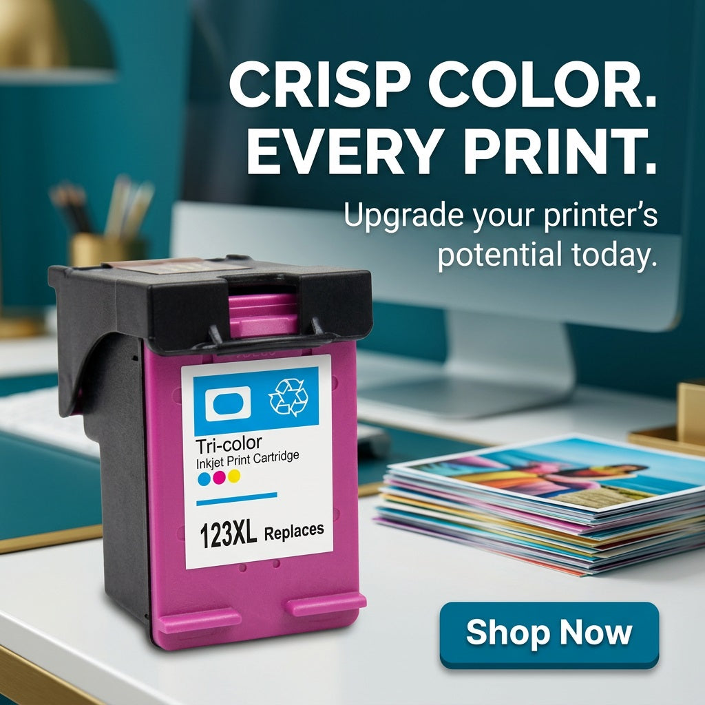 Compatible HP 123 Tri-Colour Ink Cartrid – view 4
