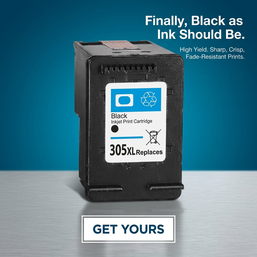 Compatible HP 305 Black Ink Cartridge