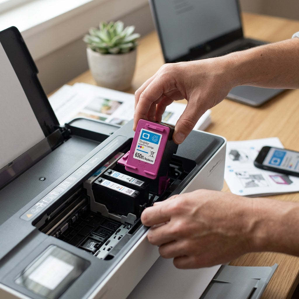 Compatible HP 650 Tri-Colour Ink Cartrid
