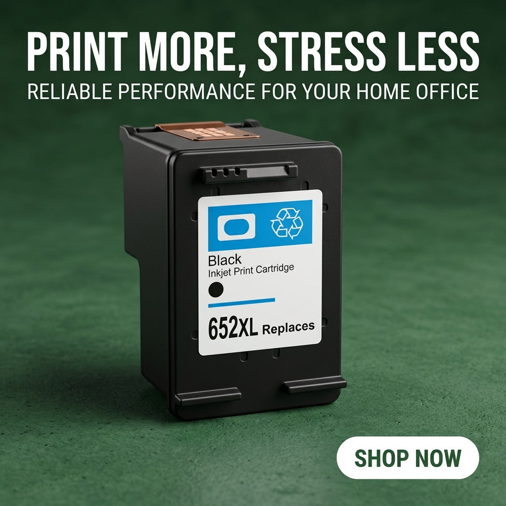 Compatible HP 652 Black Ink Cartridge
