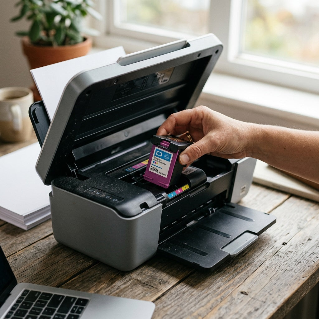 Compatible HP 652 Tri-Colour Ink Cartrid