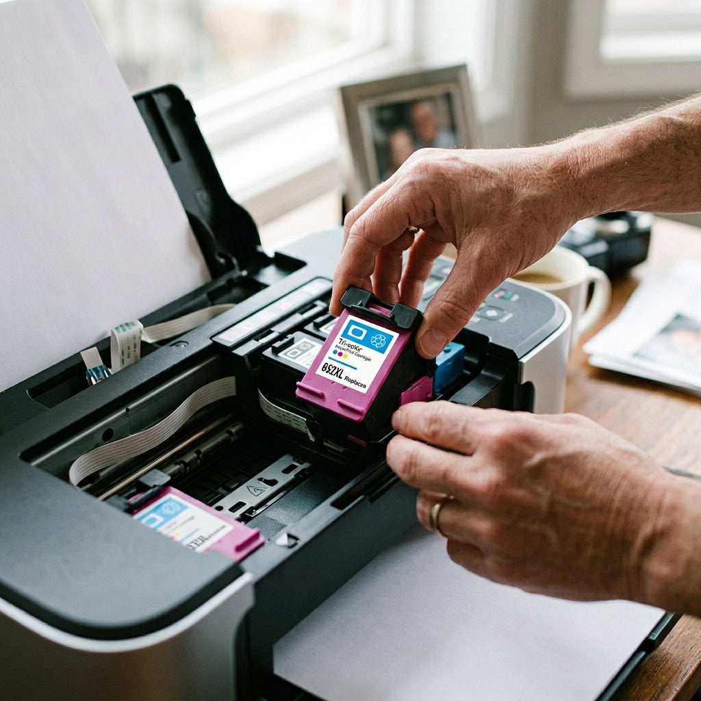 Compatible HP 652 Tri-Colour Ink Cartrid