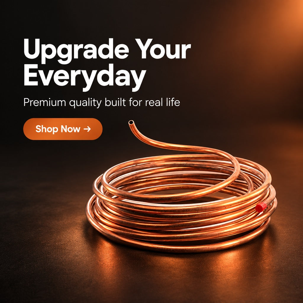 ALASKA 1/4" O.D. Copper Pipe 15M Coil