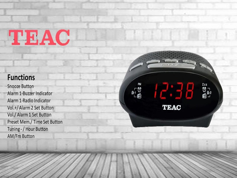 TEAC Crx367 Am/Fm Alarm Clock Radio