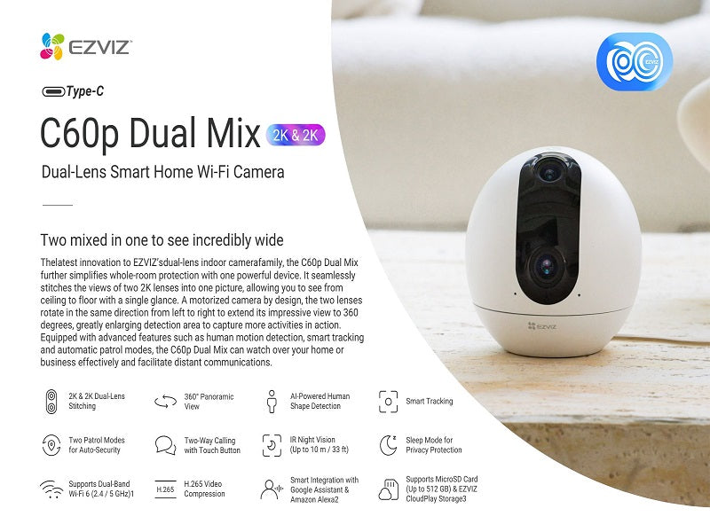 EZVIZ Cs-C60P Smart Home Camera