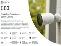 EZVIZ Cb3 2K Smart Home Battery Camera