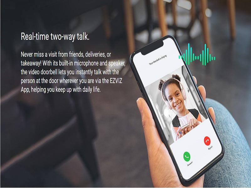 EZVIZ Cs-Db2C Wire-Free Video Doorbell