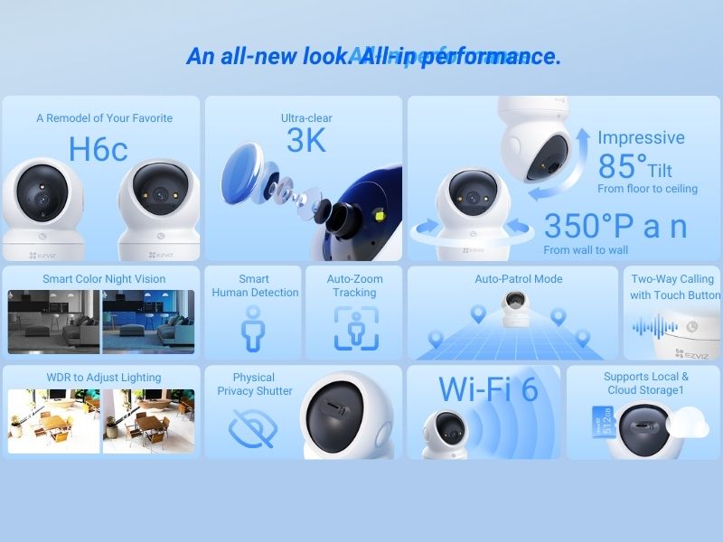 EZVIZ Cs-H6C-5MP Smart Home Camera