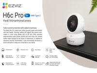 EZVIZ Cs-H6C-5MP 4MM Smart Home Camera