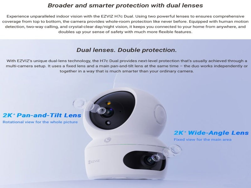 EZVIZ H7C Dual 2k Smart Home Camera